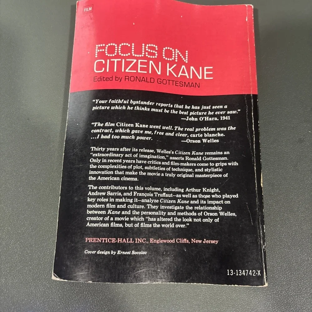 Focus On Citzen Kane ed. by Ronald Gottesman